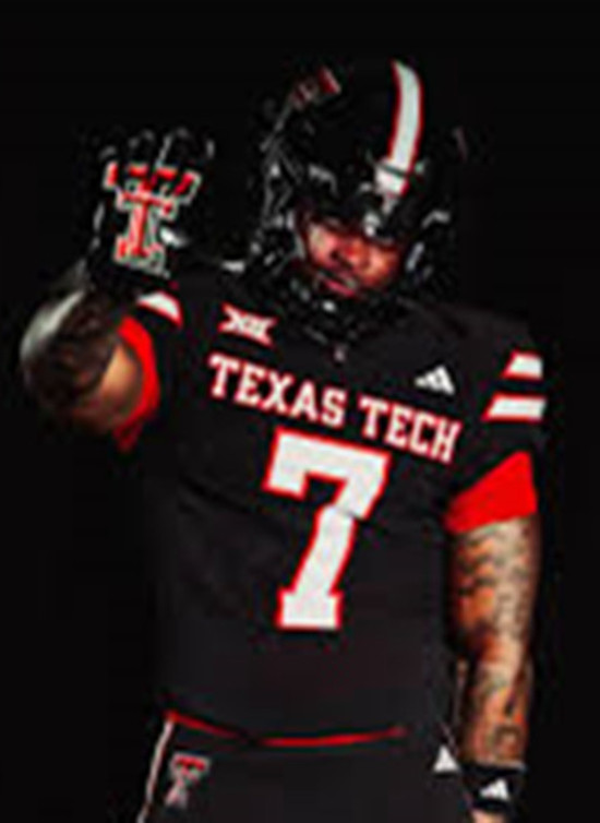 Texas Tech Red Raiders #7 Terrance Carter Jr. 2025 Black Football Game Jersey