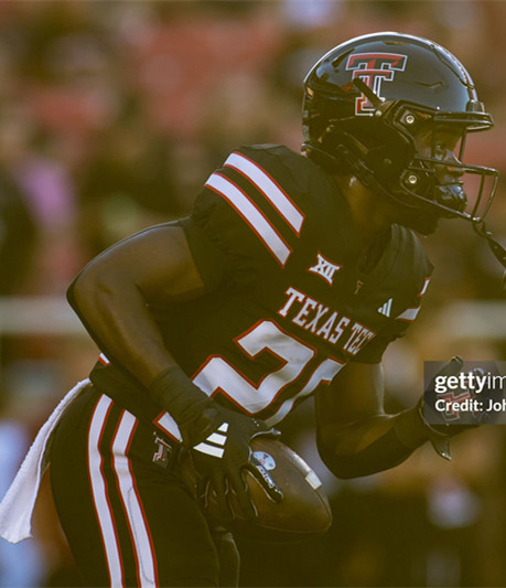 Texas Tech Red Raiders #20 J'Koby Williams 2025 Black Football Game Jersey