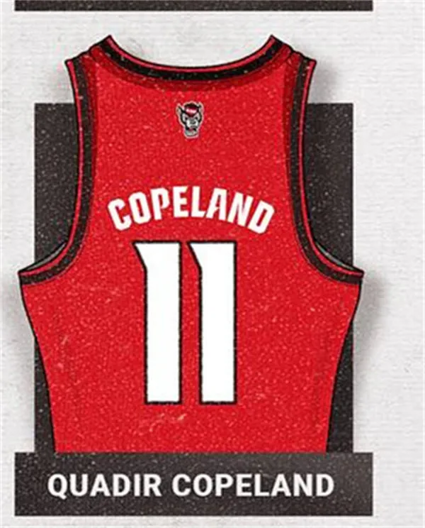 NC State Wolfpack #11 Quadir Copeland 2025 Red College Basketball Game Jersey
