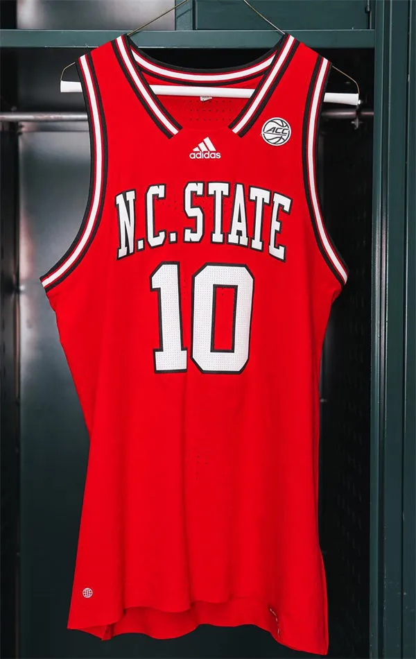 NC State Wolfpack #10 Jayme Kontuniemi Red Reverse Retro Basketball Jersey