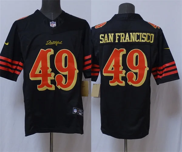 Mens San Francisco 49ers Black Rivalry Collection F.U.S.E. Limited Team  Jersey