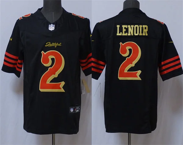 Mens San Francisco 49ers #2 Deommodore Lenoir  Black Rivalry Collection F.U.S.E. Limited Jersey
