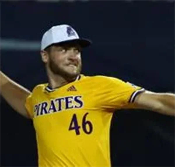 East Carolina Pirates #46 Trey Yesavage 2024 Gold Pullover Baseball Game Jersey