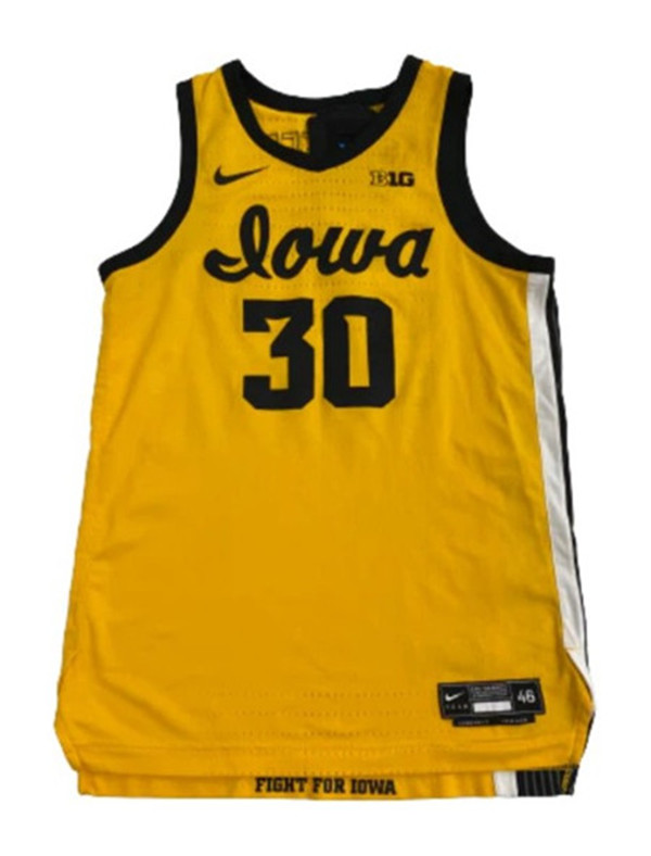 Iowa Hawkeyes Custom Nike 2025 Gold Alternate College Basketball Game Jersey