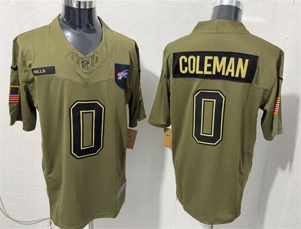 Mens Buffalo Bills #0 Keon Coleman Nike 2025 Salute to Service Limited Jersey - Olive