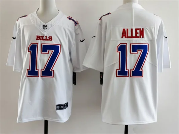 Mens Buffalo Bills #17 Josh Allen Nike Tundra White Fashion Game Jersey