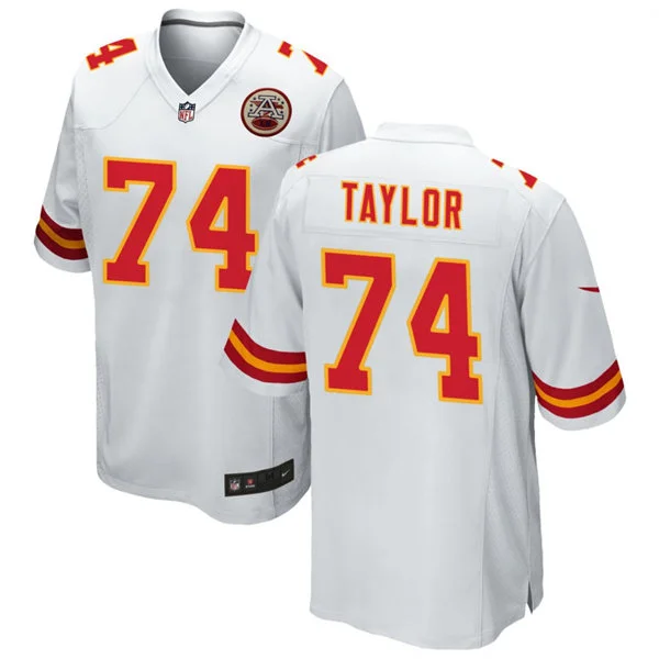 Men's Kansas City Chiefs #74 Jawaan Taylor Nike White Vapor F.U.S.E. Limited Jersey