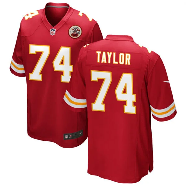 Men's Kansas City Chiefs #74 Jawaan Taylor Nike Red Vapor F.U.S.E. Limited Jersey