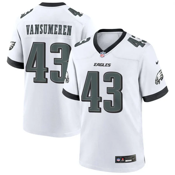 Mens Philadelphia Eagles #43 Ben VanSumeren Nike White F.U.S.E. Vapor Limited Jersey