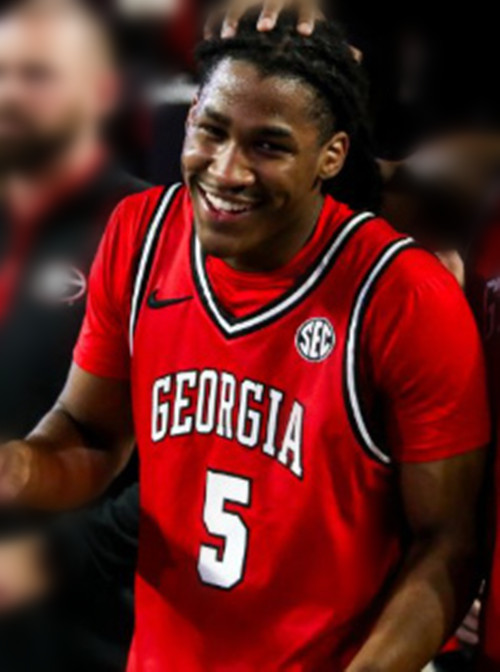 Georgia Bulldogs #5 Jeremiah Wilkinson Red Retro College Basketball Game Jersey