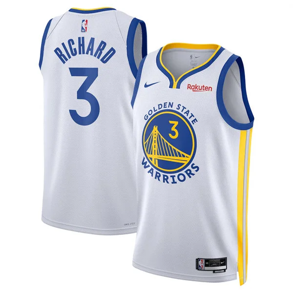 Mens Golden State Warriors #3 Will Richard White Association Edition Swingman Jersey