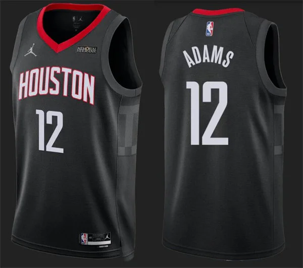 Mens Houston Rockets #12 Steven Adams Black Statement Edition Swingman Jersey