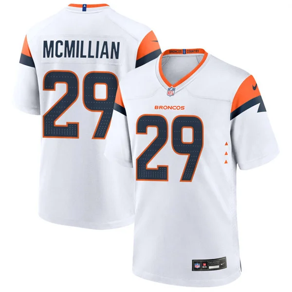 Mens Denver Broncos #29 Ja'Quan McMillian Nike White Vapor F.U.S.E. Limited Player Jersey