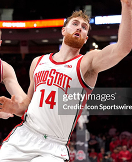 Ohio State Buckeyes #14 Brandon Noel Nike 2025 White Primary College Basketball Game Jersey