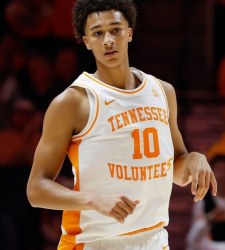 Tennessee Volunteers #10 Nate Ament Nike 2024-25 White College Basketball Game Jersey