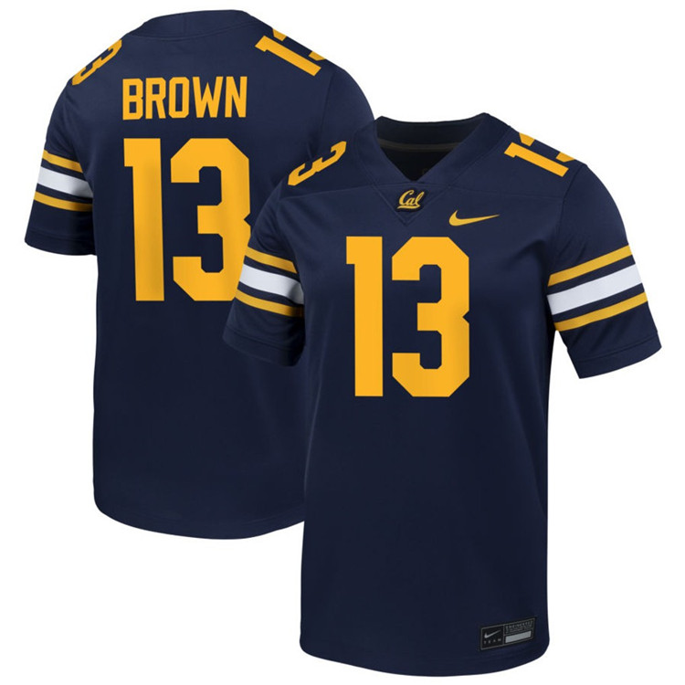 California Golden Bears #13 Devin Brown 2024 ACC Navy Football Game Jersey