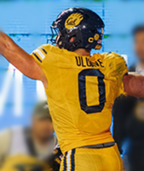 California Golden Bears #0 Cade Uluave 2025 ACC Gold Football Game Jersey