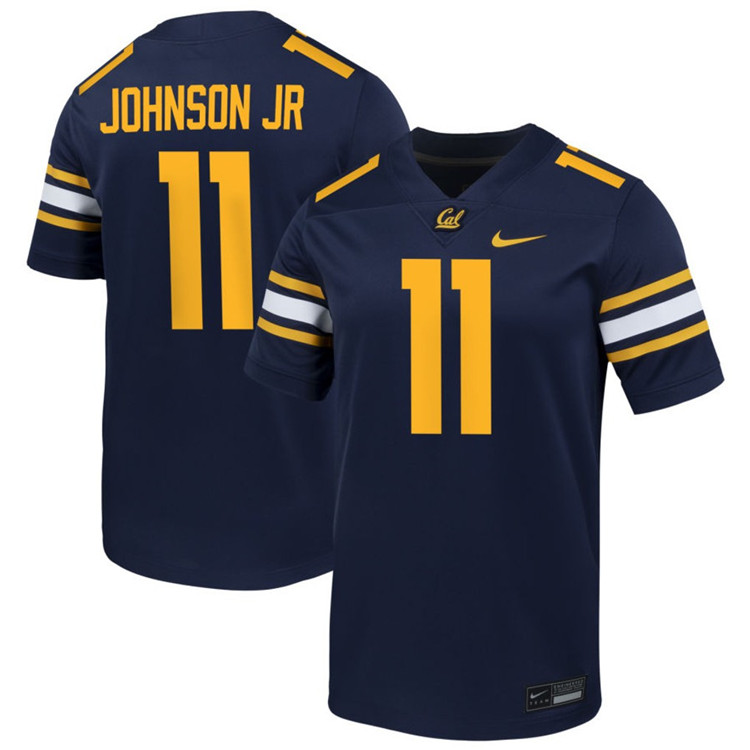 California Golden Bears #11 LJ Johnson Jr  2024 ACC Navy Football Game Jersey