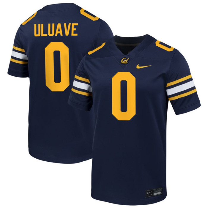 California Golden Bears #0 Cade Uluave 2024 ACC Navy Football Game Jersey