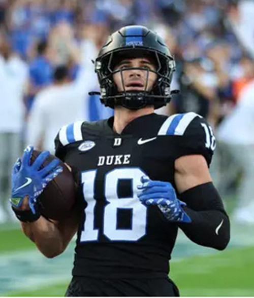 Duke Blue Devils #18 Cooper Barkate 2025 Black College Football Game Jersey