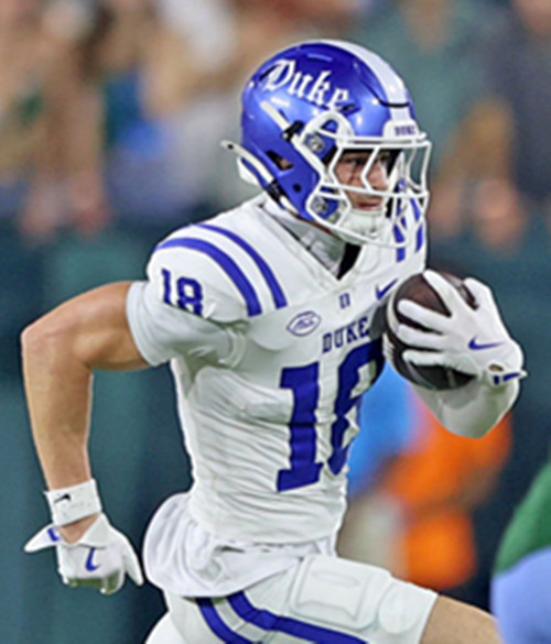 Duke Blue Devils #18 Cooper Barkate 2025 White College Football Game Jersey