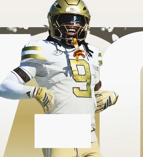 Georgia Tech Yellow Jackets #9 Zion Taylor 2025 White Football Game Jersey