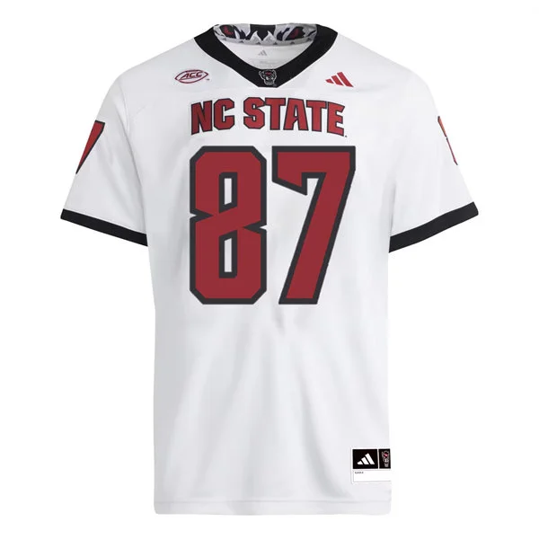 NC State Wolfpack Custom 2025 White Football Game Jersey