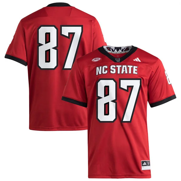 NC State Wolfpack Custom 2025 Home Red Football Game Jersey