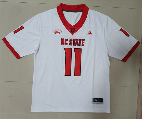NC State Wolfpack #11 CJ Bailey 2025 White Football Game Jersey