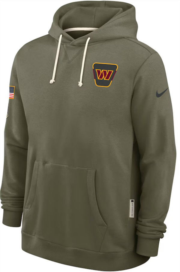 Washington Commanders Nike Olive 2025 Salute to Service Hoodie Embroidered Quality