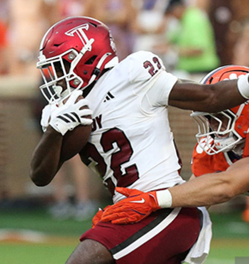 Troy Trojans #22  Tae Meadows Adidas White  Football Game Jersey