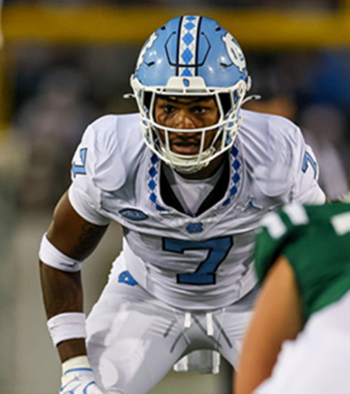 North Carolina Tar Heels #7 Khmori House 2025 White F.U.S.E. College Football Game Jersey