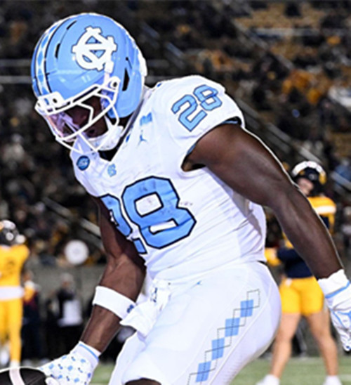 North Carolina Tar Heels #28 Benjamin Hall 2025 White F.U.S.E. College Football Game Jersey