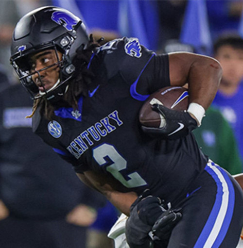 Kentucky Wildcats #2 Dante Dowdell  2025 Black Football Game Jersey