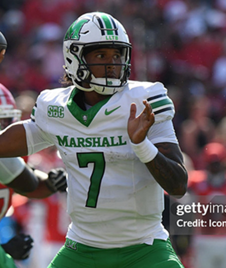 Marshall Thundering Herd #7 Carlos Del Rio-Wilson 2025 White Vapor F.U.S.E. Limited Football Jersey