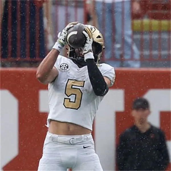 Vanderbilt Commodores #5 RICHIE HOSKINS White Gold Football Jersey