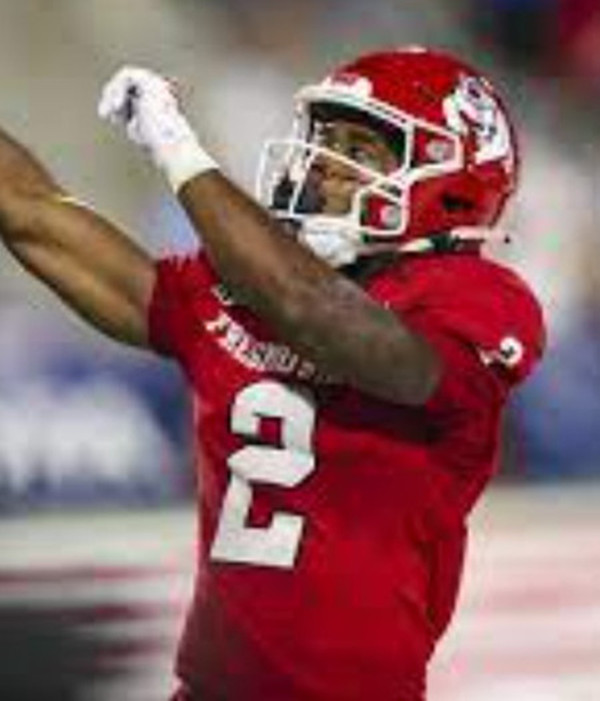 Fresno State Bulldogs #2 Rayshon Luke Red 2025 Football Game Jersey