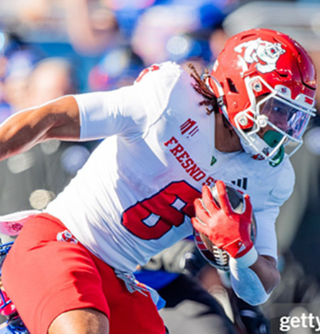 Fresno State Bulldogs #6 Bryson Donelson  White 2025 Football Game Jersey