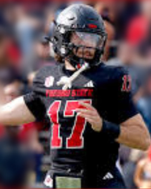 Fresno State Bulldogs #17 Carson Conklin Black 2025 Football Game Jersey