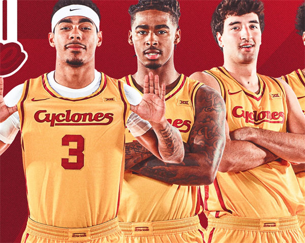 Mens Youth Iowa State Cyclones Custom 2025 Gold Basketball Jersey