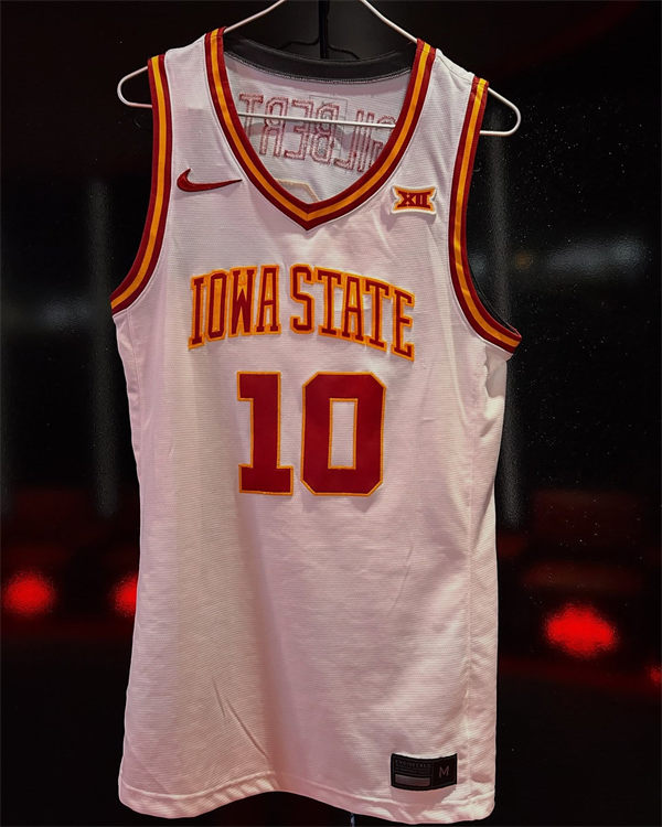 Mens Youth Iowa State Cyclones Custom 2025 White Basketball Jersey
