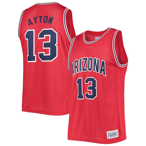 Mens Youth Arizona Wildcats Custom Red Retro Commemorative Classic Basketball Jersey