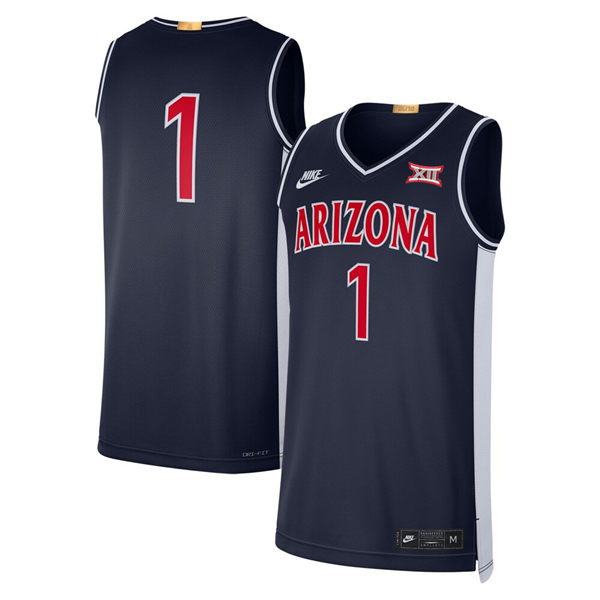 Mens Youth Arizona Wildcats Custom 2025 XII Navy Retro Basketball Jersey
