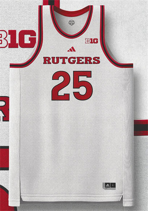 Rutgers Scarlet Knights Custom 2025 White Basketball Game Jersey