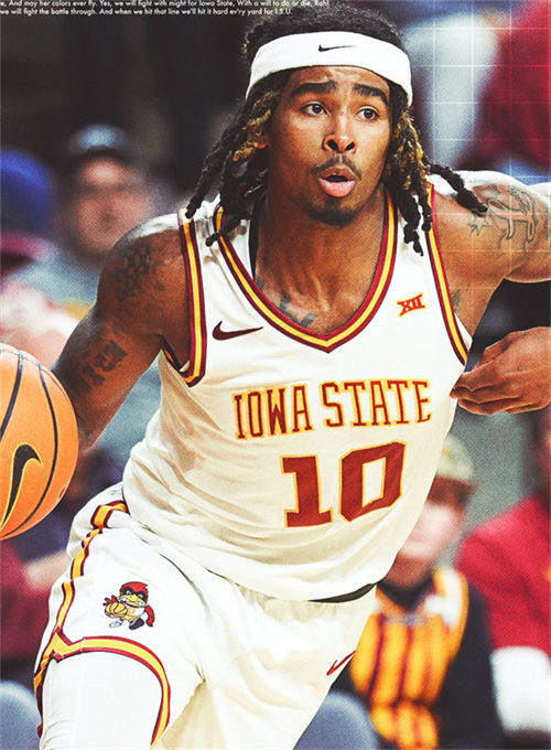 Mens Youth Iowa State Cyclones #10 Keshon Gilbert 2025 White Basketball Jersey