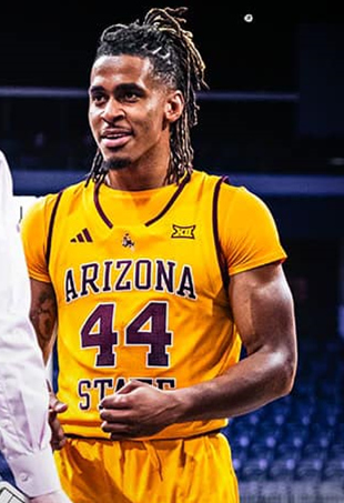 Mens Youth Arizona State Sun Devils #44 Adam Miller 2025 XII Gold Basketball Game Jersey