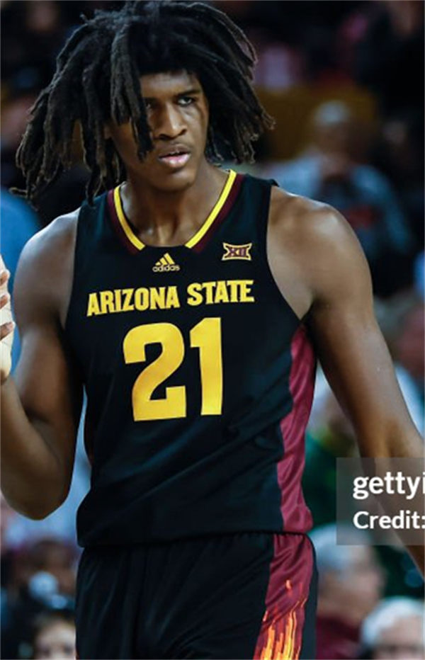 Mens Youth Arizona State Sun Devils #21 Jayden Quaintance 2025 XII Black Basketball Game Jersey