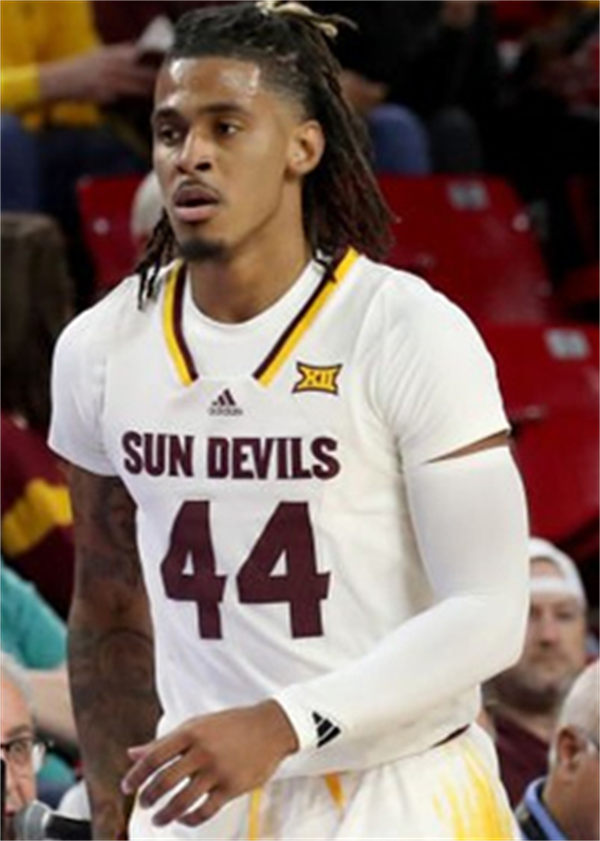 Mens Youth Arizona State Sun Devils #44 Adam Miller 2025 XII White Basketball Game Jersey