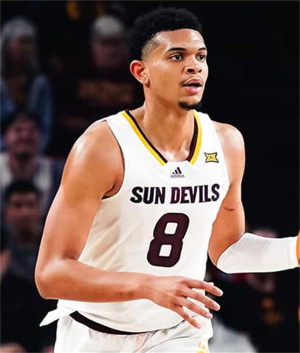 Mens Youth Arizona State Sun Devils #8 Basheer Jihad 2025 XII White Basketball Game Jersey