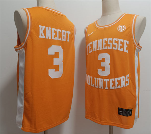 Mens Tennessee Volunteers #3 Dalton Knecht Nike 2023 Orange Basketball Game Jersey